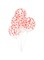 My Little Day Printed Confetti Balloons 5-Pieces, 12-Inch Size, Red
