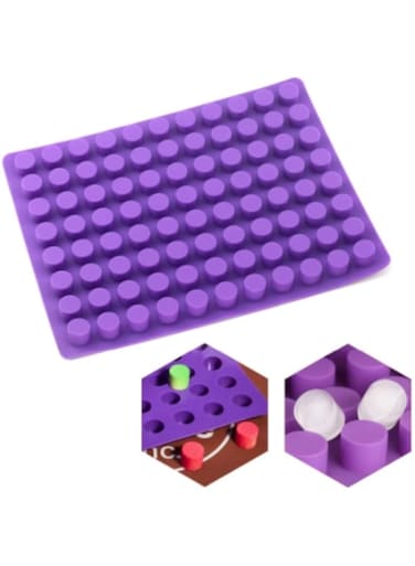 GODPAN 88 small round cavities small cheesecake molds silicone cake for bread for cakes, chocolate, jelly and candy