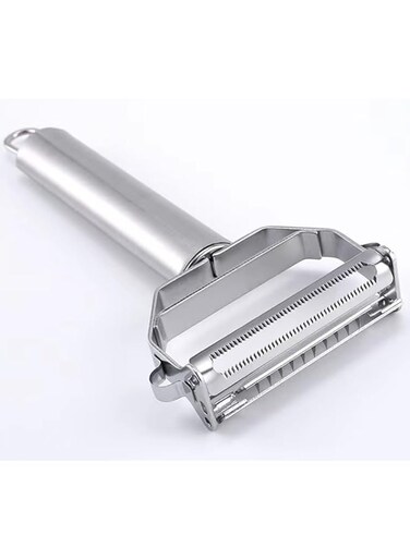 Oasisgalore Vegetable Peeler，Stainless Steel 2 in 1 Julienne Vegetable Peeler Perfect for Carrot Potato Melon Gadget Vegetable Fruit