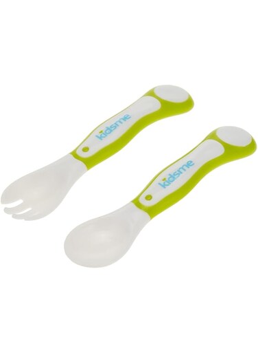 Kidsme My First Spoon and Fork Set, Green