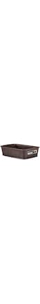 Stefanplast Elegance Basket, Moka, Small/20 X 14 X 6 Cm