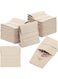 Bonuci 40 Pcs Microfiber Jewelry Pouch with Band 8 x 8 cm, Jewelry Packaging Bag Luxury Small Jewelry Gift Bags Microfiber Bag for Bracelet Necklace Packaging (Khaki)