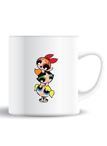 Premium Quality Two Sided Printed Coffee Mug Tea Cup Powerpuff For Home Office, Kids Men Women