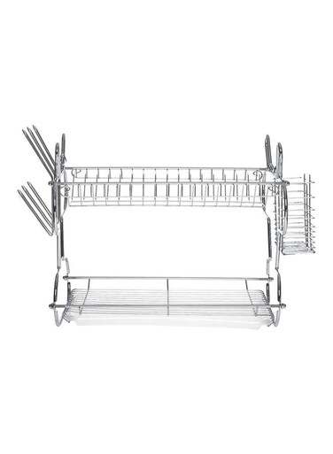 Layer Dish Drainer Rack Silver 440x115x310mm