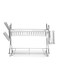 Layer Dish Drainer Rack Silver 440x115x310mm