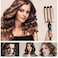 Hair Curling Iron, 3 Barrel Curling Iron Wand,Ceramic Tourmaline Triple Barrels, Temperature Adjustable 25mm Hair Crimper, Hair Waving Styling Tools For Women &amp; Girls
