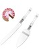 Pcs Cake Cutting Set for Wedding,Wedding Cake Knife with Acrylic Faux Crystal Handles