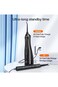 Water Flosser Electric Toothbrush Combo, Rechargeable Cordless Waterproof, Black