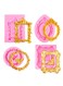 4PCS Photo Frame Silicone Molds, Frame Mold, Chocolate Frames Mold, Baroque Style Air Dry Clay Molds for Cupcake Topper Cake Decoration Chocolate Candy Polymer Clay Gum