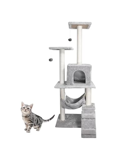 POLI PETS Multi-Level Cat Scratching Furniture for Cats Activity Center 125 x 50 x 40 cm
