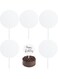 5 Pcs Blank Acrylic Cake Toppers