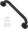 Shower Grab Bar, 12 Inch Black Bathroom Grab Bar, 1" Diameter Stainless Steel Anti-Slip Grab Bars for Bathtubs and Showers, Handicap Shower Grab Bar for Seniors Elderly