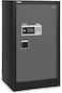 Safe Box Large Dual Security Fire Resistant Locker for Money Documents Home Office (Size 80x48x40cm) Black/Grey