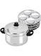 Royalford Stainless Steel Idly Cooker 4L 4 Racks 16 Idlis, Induction Compatible &amp; Dishwasher Safe, Food Grade Material Heat Resistant Handle &amp; Steam Vent RF9977, Multi