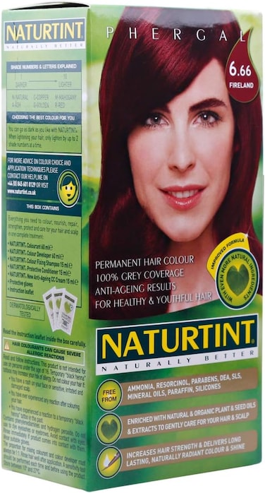 Naturtint 6.66 Fireland, Intense Red Hair Color, 165 ml