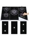 Joyzzz Stove Burner Covers, 3 Pcs 0.2mm Double Thickness Gas Stove Protectors, Easy to Clean and Dishwasher Safe Stove Top Protectors, Reusable Non-Stick Heat Resistant Stove Guard for Kitchen