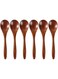 Hemoton 6Pcs Wooden Spoon Honey Spoon Multi-purpose Wood Spoon Soup Spoon Teaspoon for Coffee Tea Jam