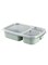 Biodegradable 3 Grids Bento Lunch Box With Lid Green/Clear