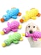 NALACAL Squeaky Dog Toys 4 Pack, Dog Toys for Aggressive Chewers, Pack Squeaky Dog ToysTough Plush Dog Toys for Large Dogs, Wrinkly Interactive Puppy Toys for Small and Medium Dogs (Duck Style)