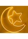 Festive Lights - LED Crescent Moon and Star Wall Hanging Light for Ramadan &amp; Eid - Elegant LED D&eacute;cor for Home, Garden &amp; Events