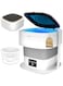 Exrp Foldable Mini Washer and Dryer Washer Machine,Cleaning Small Washer, Laundry Machine 3M Deep Cleaning for Baby Clothe, Underwear, Socks, RV Gray
