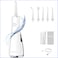 ONOSONIC DF-1 Cordless Rechargeable USB Portable Water Flosser Oral Irrigator for Teeth, Gums, Braces 5 Flossing Tips Different Pressure Modes Travel Bag, Dentist Recommended

