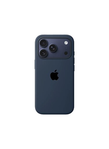 جراب Mobcos iPhone 17 Pro Max الفاخر باللون الأزرق الداكن مع شعار Elite، مصنوع من السيليكون عالي الجودة، مزود بخاصية الشحن اللاسلكي المغناطيسي   ملمس ناعم كالحرير   حماية فائقة ضد الصدمات بمعايير عسكرية   توافق مغناطيسي قوي   غطاء أنيق ونحيف
