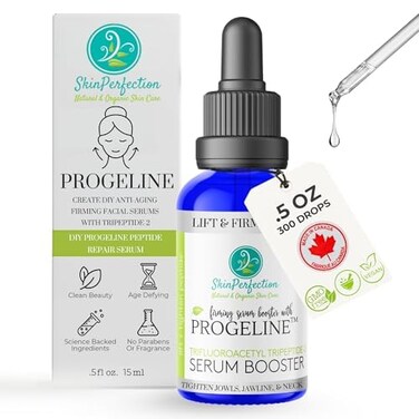 Skin Perfection Face Serums for Anti Aging Booster with Progeline Peptide Repair Serum - Skin Firming &amp; Tightening Booster for DIY Cream &amp; Serum for Face Anti Aging with Trifluoroacetyl Tripeptide-2