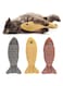 3 Pack Catnip Toy, Fish Cat Toy, Cat Chew Toy Bite Resistant Catnip Toys for Cats, Catnip Cat Toys, Cat Teething Chew Toy (A-3 PCS)
