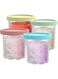 Replacement for Ninja Creami Pints and Lids - 4 Pack NC501, Compatible with Ninja NC501 NC500 Series Creami Deluxe ice Cream Makers, Creami Pint Containers with Leak Proof Lids, Dishwasher Safe