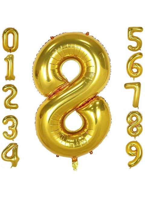 Dawen Shop Gold number balloons 40inch helium birthday balloons foil mylar digital balloons for birthday engagement wedding bridal shower anniversary (8)