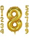 Dawen Shop Gold number balloons 40inch helium birthday balloons foil mylar digital balloons for birthday engagement wedding bridal shower anniversary (8)