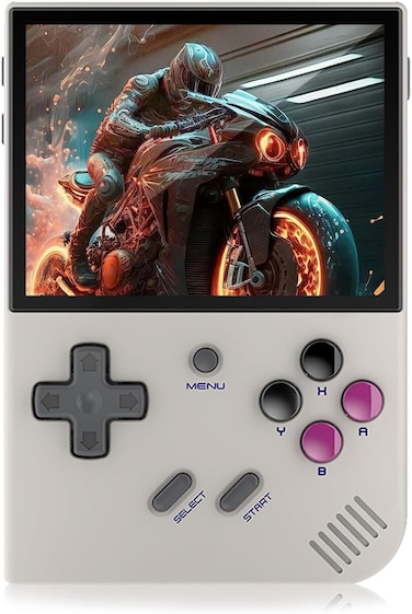 WESICH RG35XX Plus Handheld Game Console,3.5 Inch IPS Screen with 3300mAh Battery Linux System Retro Games Consoles,Built-in 64+128GB TF Card 10000+Classic Games,Support HDMI and TV Output (Gray)
