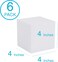 CRAFT MAGIC 6Pc Craft Foam Block - 4X4X4 Eps Polystyrene Blocks For Crafting, Modeling, Art Projects And Floral Arrangements Sculpting Diy School &amp; Home