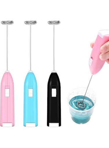 KASTWAVE Epoxy Blender, Mini Kitchen Handheld Battery Power Epoxy Blender, Coffee Blender (Random Color, 3 Pcs)