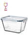 container with lid, rectangular glass/plastic1.8 l