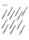 Pieces Disposable Plastic Fruit Forks for Family Party Birthday Party Wedding Dessert Cake Forks,Black, with individual packaging