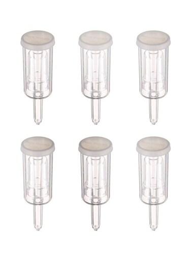 Brewing Supplies Pack Of 6 Plastic Airlock Clear