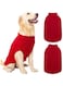 Mihachi Turtleneck Dog Jumper - Dog Sweater Winter Coat Apparel Classic Cable Knit Clothes with Leash Hole for Cold Weather