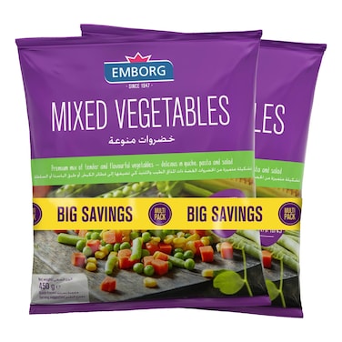 إيمبورغ خضراوات مختلطة 450 غرام حزمة من قطعتين