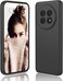 Case for Realme 13 Liquid Gel Rubber Bumper Case with Soft Microfiber Lining Cushion Slim Hard Shell Shockproof Protective Cover for Realme 13 5G 2024 (Black)