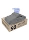 50-Piece Non-Slip Velvet Cloth Hanger Set Grey