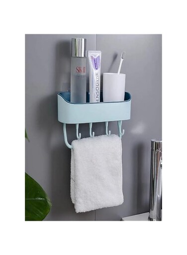 RAHALIFE Multifunctional Bathroom Storage Box Blue