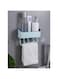RAHALIFE Multifunctional Bathroom Storage Box Blue