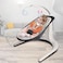 Yaya Duck Babylove 2-in-1 Baby Rocking Chair &amp; Trampoline &ndash; Multifunctional Infant Bouncer with Music &amp; Vibration, Adjustable Recline, 360&deg; Swivel Seat &amp; Removable Toy Bar &ndash; Ages 0m+