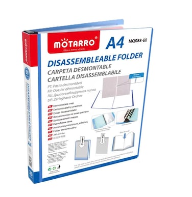 MOTARRO A4 Disassemblable Folder with 60 Pockets MQ088-60   Document Organizer Folder for School &amp; Office Use