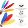 MOTARRO 10PCS Craft Feathers Set ME090 &ndash; Natural &amp; Dyed Feathers for DIY Art Projects, School Crafts, Home D&eacute;cor &amp; Costume Making