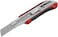 MTX Retractable Blade Knife, 25mm, Reinforced Metal Rail, Rubber-Coated Metal Handle