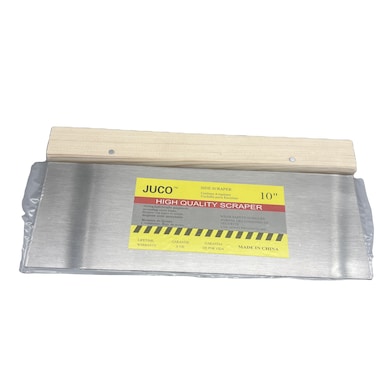 JuCo Wall Scraper 10"&ndash;Heavy Duty Putty Knife with Ergonomic Handle for Paint Wallpaper Adhesive Removal