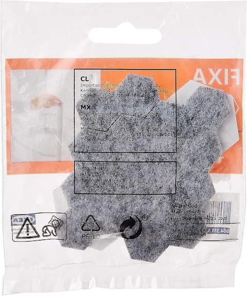 Ikea FIXA Stick-on Floor Protectors Set of 20, Grey